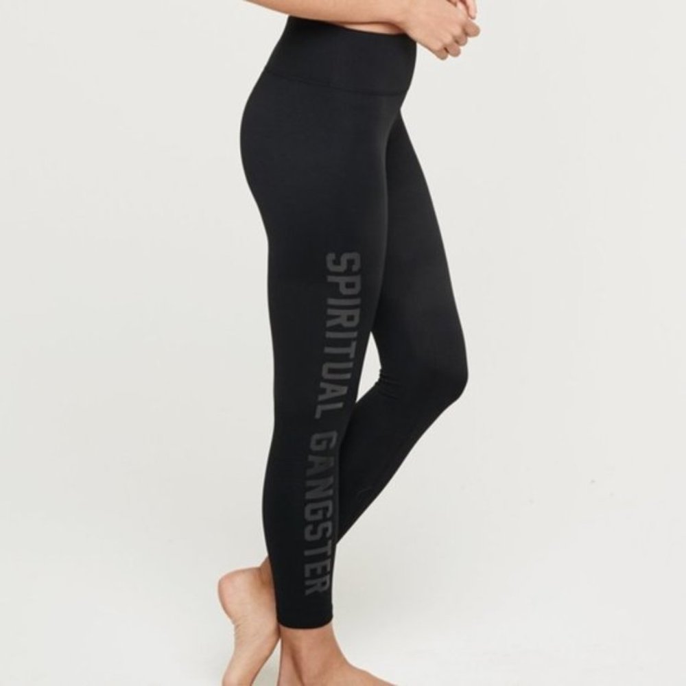Spitirual Gangster Logo 7/8 Practice Legging Black